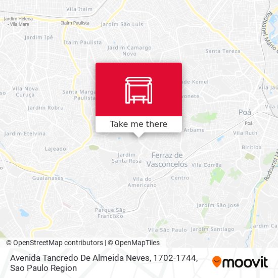 Avenida Tancredo De Almeida Neves, 1702-1744 map