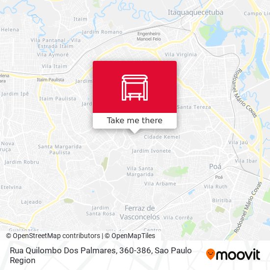 Rua Quilombo Dos Palmares, 360-386 map