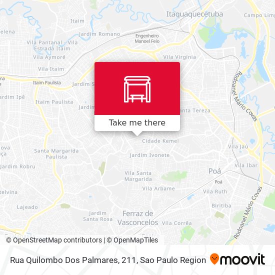 Rua Quilombo Dos Palmares, 211 map