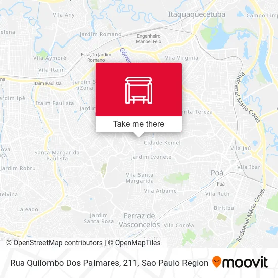 Rua Quilombo Dos Palmares, 211 map