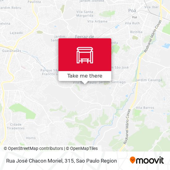 Rua José Chacon Moriel, 315 map