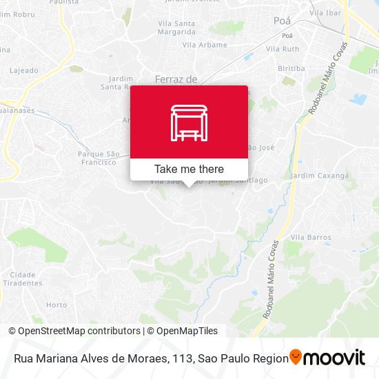 Mapa Rua Mariana Alves de Moraes, 113