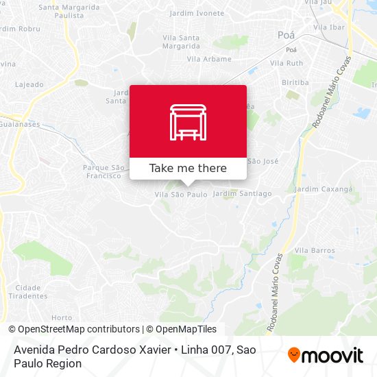Avenida Pedro Cardoso Xavier • Linha 007 map