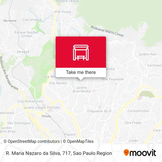 R. Maria Nazaro da Silva, 717 map