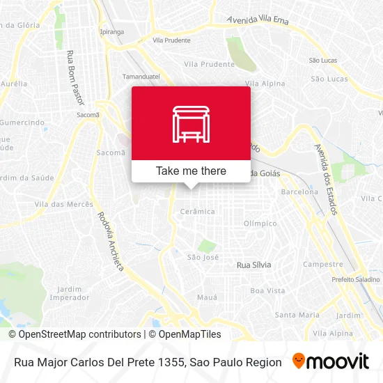 Rua Major Carlos Del Prete 1355 map