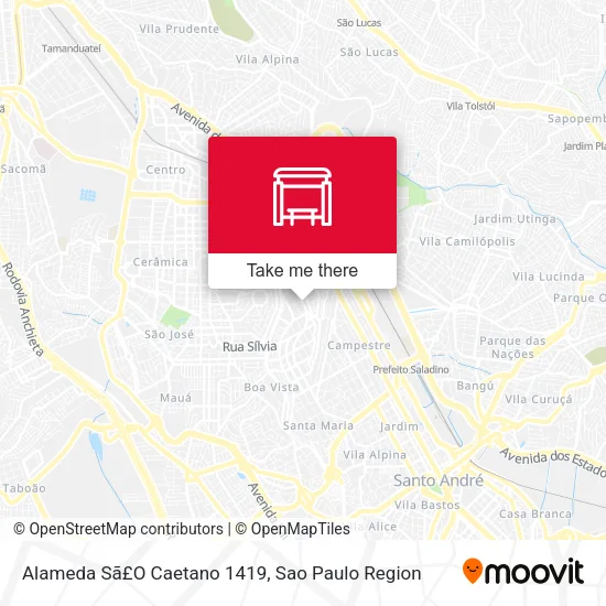 Alameda Sã£O Caetano 1419 map