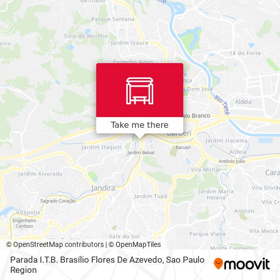 Parada I.T.B. Brasílio Flores De Azevedo map