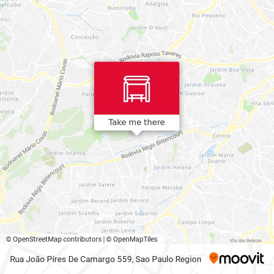 Rua João Píres De Camargo 559 map