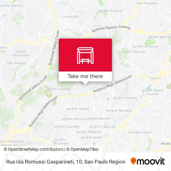 Rua Ida Romussi Gasparineti, 10 map