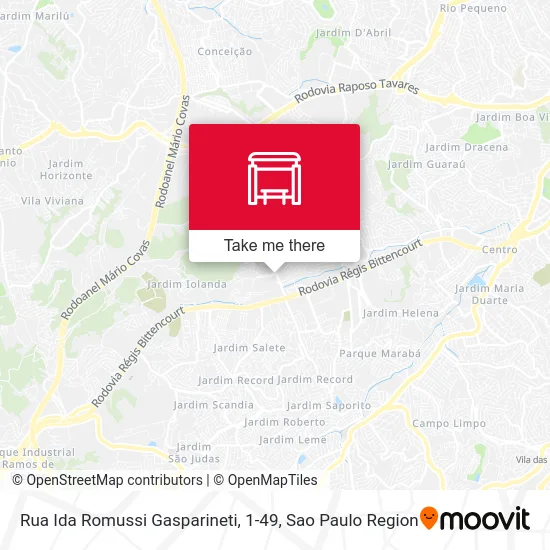 Rua Ida Romussi Gasparineti, 1-49 map