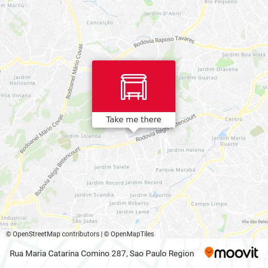 Mapa Rua Maria Catarina Comino 287