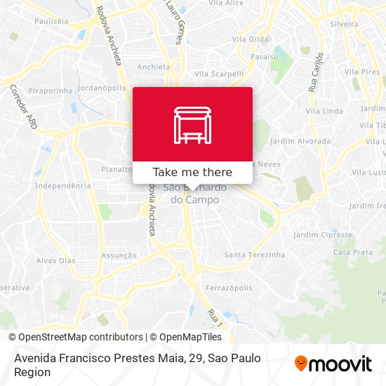 Mapa Avenida Francisco Prestes Maia, 29