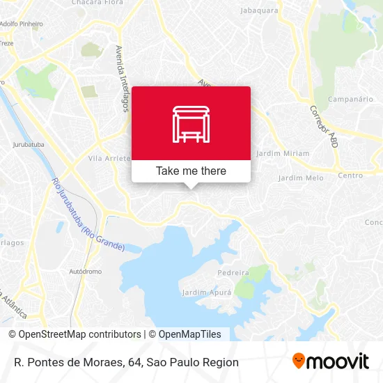 R. Pontes de Moraes, 64 map