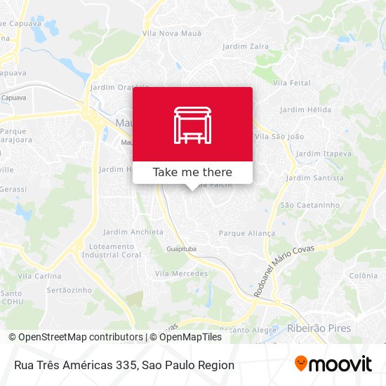 Rua Três Américas 335 map