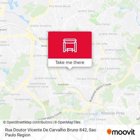 Rua Doutor Vicente De Carvalho Bruno 842 map
