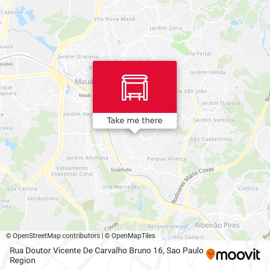 Rua Doutor Vicente De Carvalho Bruno 16 map