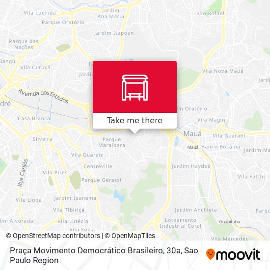 Mapa Praça Movimento Democrático Brasileiro, 30a