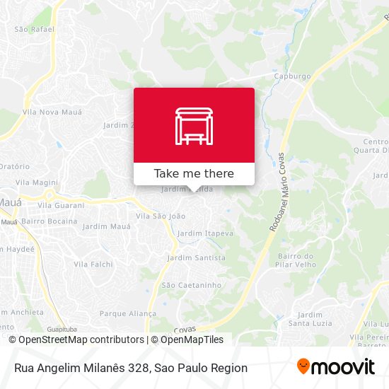 Mapa Rua Angelim Milanês 328