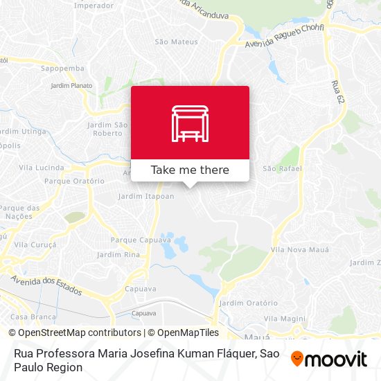 Rua Professora Maria Josefina Kuman Fláquer map