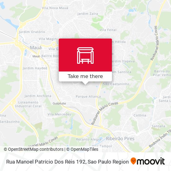 Mapa Rua Manoel Patrício Dos Réis 192