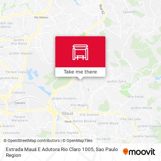 Estrada Mauá E Adutora Rio Claro 1005 map