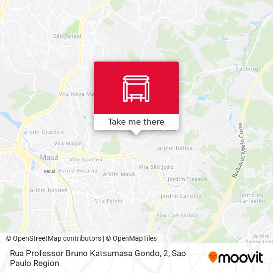 Rua Professor Bruno Katsumasa Gondo, 2 map