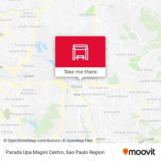 Mapa Parada Upa Magini Centro