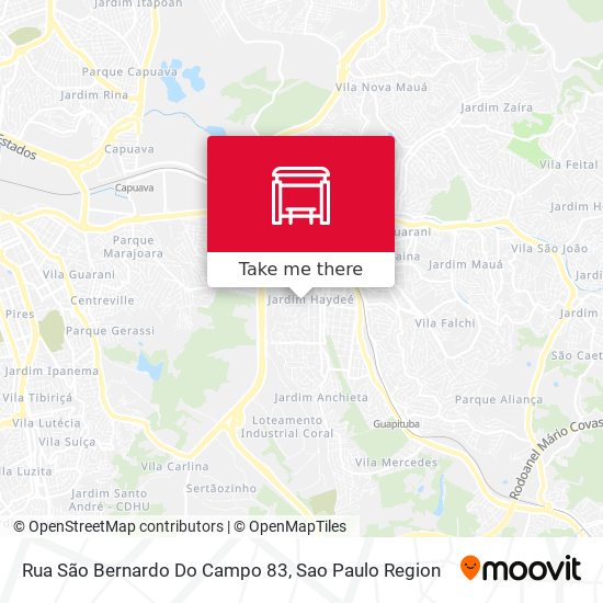 Rua São Bernardo Do Campo 83 map
