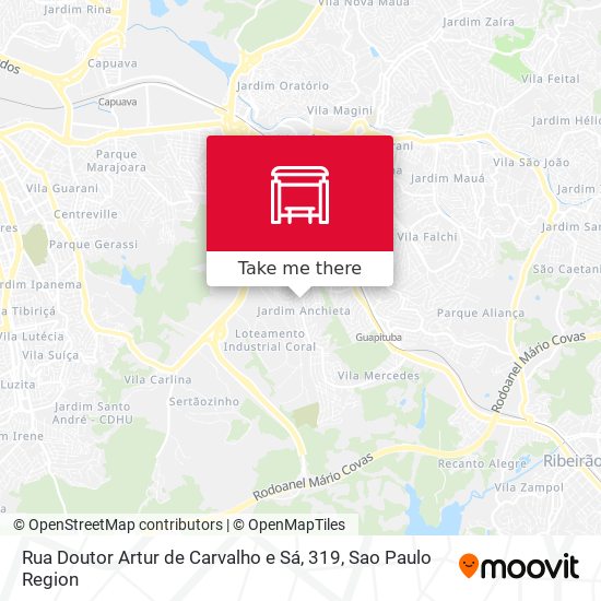 Mapa Rua Doutor Artur de Carvalho e Sá, 319