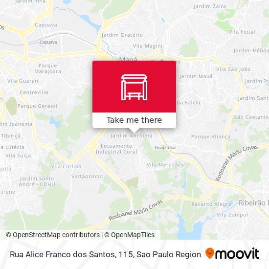 Rua Alice Franco dos Santos, 115 map