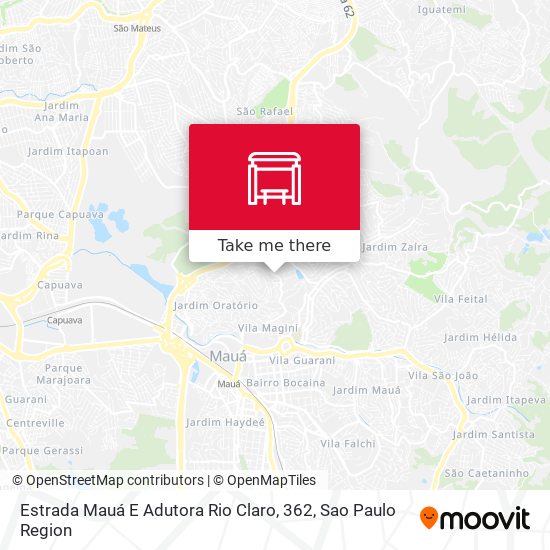 Estrada Mauá E Adutora Rio Claro, 362 map