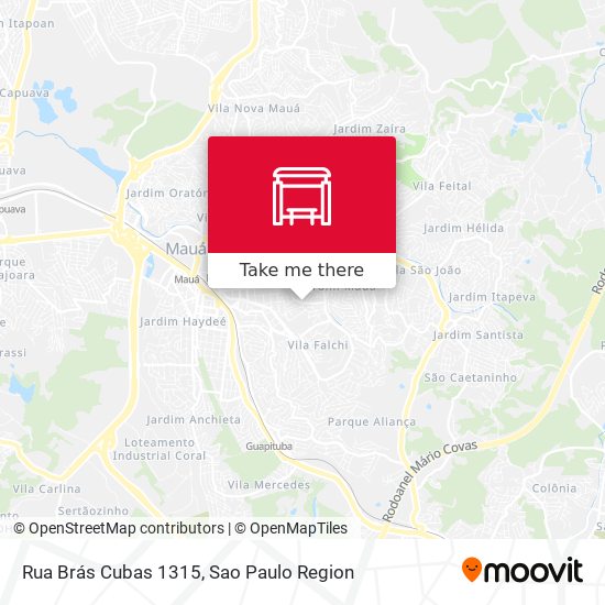 Rua Brás Cubas 1315 map