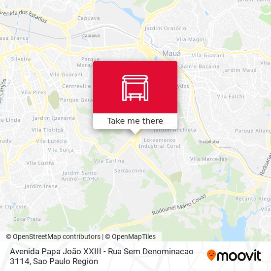 Avenida Papa João XXIII - Rua Sem Denominacao 3114 map