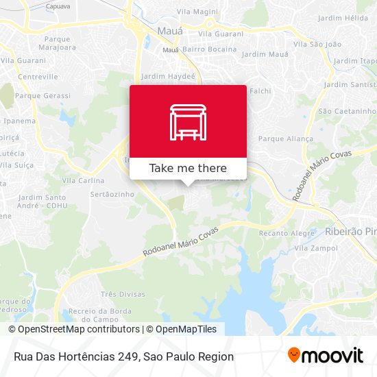 Rua Das Hortências 249 map