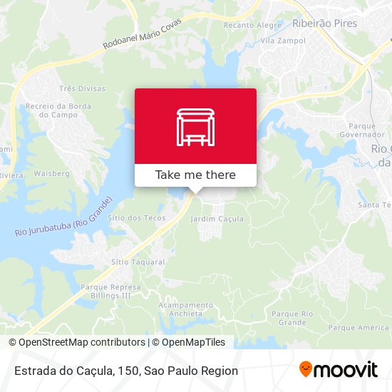Estrada do Caçula, 150 map
