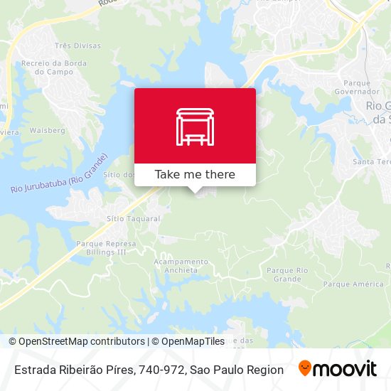 Estrada Ribeirão Píres, 740-972 map
