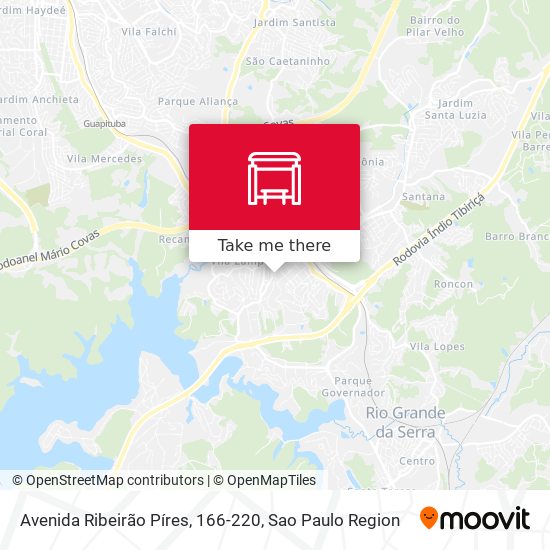 Avenida Ribeirão Píres, 166-220 map