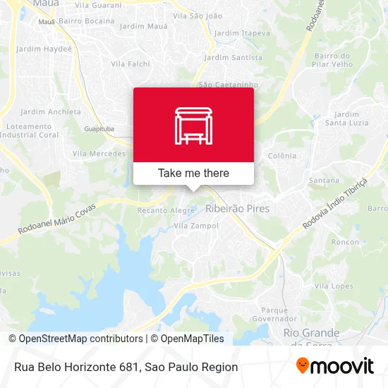 Rua Belo Horizonte 681 map