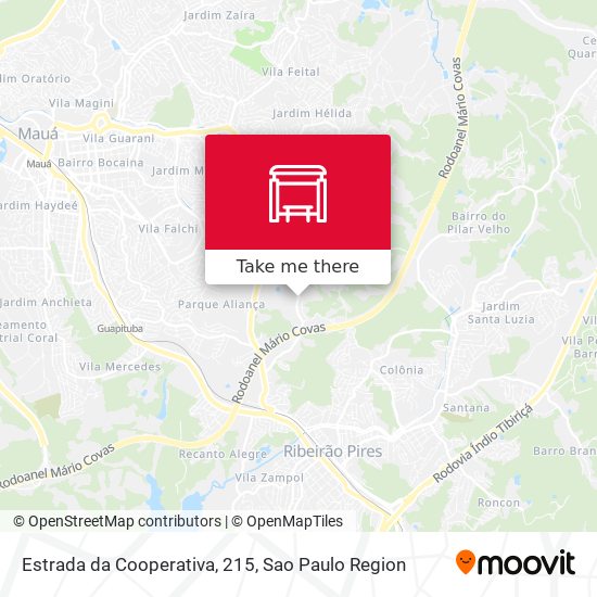 Estrada da Cooperativa, 215 map