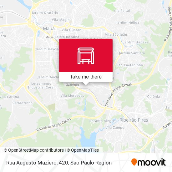 Rua Augusto Maziero, 420 map