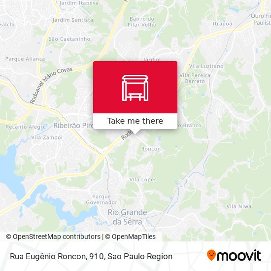 Rua Eugênio Roncon, 910 map