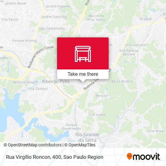 Rua Virgílio Roncon, 400 map