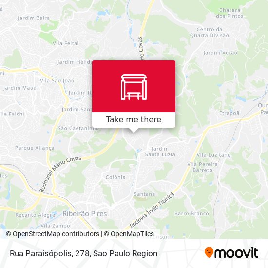 Rua Paraisópolis, 278 map