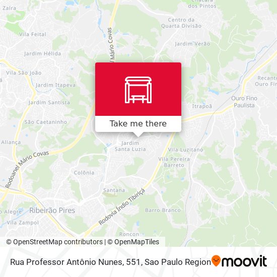 Rua Professor Antônio Nunes, 551 map