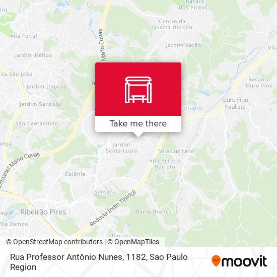 Rua Professor Antônio Nunes, 1182 map