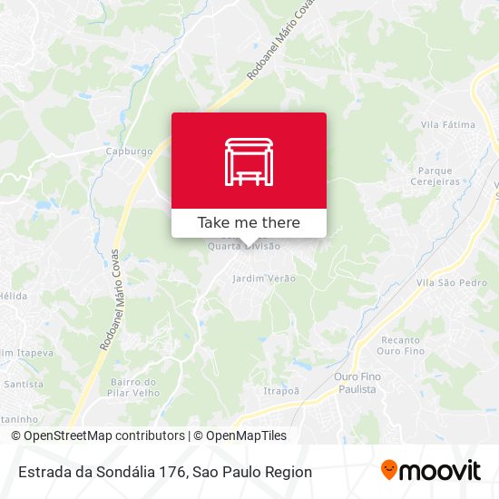 Estrada da Sondália 176 map