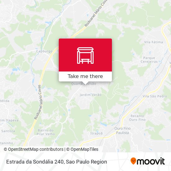 Estrada da Sondália 240 map