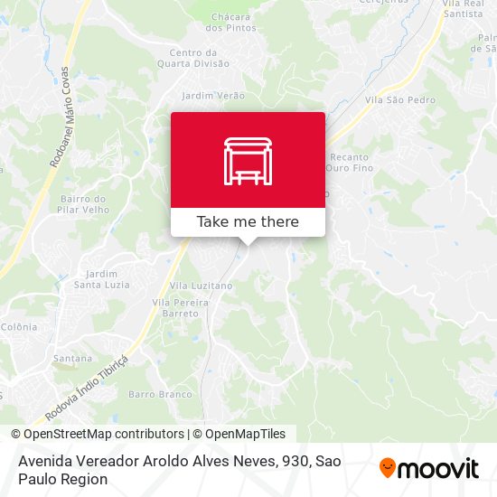 Avenida Vereador Aroldo Alves Neves, 930 map