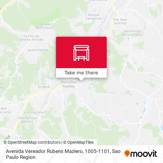 Avenida Vereador Rubens Maziero, 1005-1101 map