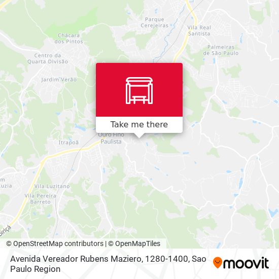 Avenida Vereador Rubens Maziero, 1280-1400 map